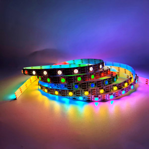 Ws2812 <span class=keywords><strong>w2812b</strong></span> DC5V 30 60 144Led SMD5050 DMX Direccionable Pixel Dream color Smart <span class=keywords><strong>Led</strong></span> tira de luz para KTV bar decoración de club nocturno - Product Image 1