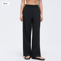 Pantalon large personnalisé taille haute en Spandex, extensible dans quatre directions, respirant, séchage rapide, pour le quotidien, la course, la gym et le fitness