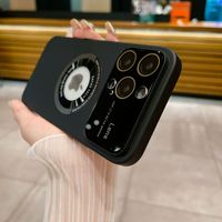 Nouvelle coque de téléphone portable magnétique antichoc en PC avec protection d'écran pour iPhone 14 13 12 11 Pro Max, finition givrée