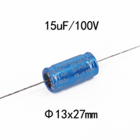 15uF 100V 10% capacité Non polarisé 155K aluminium électrolytique Crossover haut-parleur Horizontal 15uK Audio condensateur bipolaire