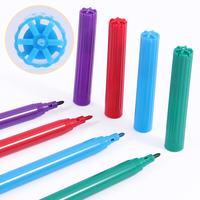 Foska Fournitures Scolaires – Marqueurs d'Art Lavables 12 Couleurs, Stylos Aquarelles pour Enfants, Dessin DIY avec Emballage Sac PVC