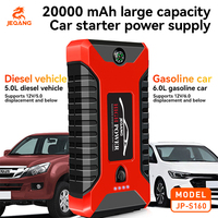JP-S160 20000mAh Jump Starter Mobil dengan Kompresor Udara 600A Peak 12V Pengisi Daya Baterai 4 USB Power Bank Toolkit dengan Kotak