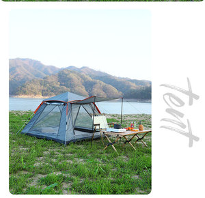 <span class=keywords><strong>Tente</strong></span> <span class=keywords><strong>de</strong></span> camping extérieure, <span class=keywords><strong>tente</strong></span> <span class=keywords><strong>de</strong></span> camping portable à ouverture rapide entièrement automatique, équipée <span class=keywords><strong>de</strong></span> tissu Oxford pour 4 personnes - Product Image 5
