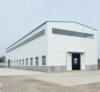 Kit de construction d'entrepôt préfabriqué en acier et panneaux sandwich, durable et économique, design moderne, garantie de plus de 5 ans, résistance au vent de plus de 121 mph