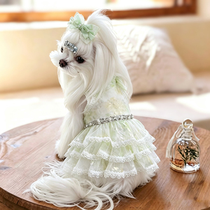 Envío Rápido de Fábrica: Vestidos de Verano de Diseño Suave y Delicado para Perros <span class=keywords><strong>Schnauzer</strong></span> Miniatura, Ideales para Bodas, Fiestas y Festivales de Cumpleaños de Mascotas - Product Image 1