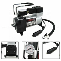Pompe à air électrique portable 12V en métal et plastique pour pneus de voiture avec moniteur de pression des pneus pour ballon de basket et ballon