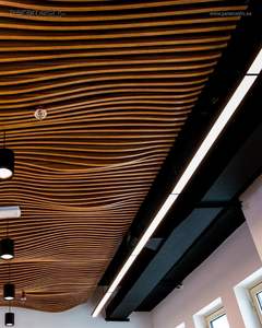 Plafonds décoratifs en faux aluminium en forme de U pour murs, garages, couloirs, halls, magasins, salles d'exposition, aéroports - Product Image 6