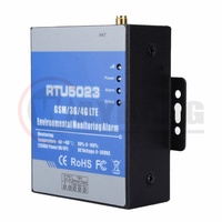 WAYHANG RTU-5023, Dispositivo de Monitoreo Remoto con Alarma por SMS, Tarjeta SIM GSM de 3V, Cuatrib banda 850-1900MHz, Alerta de Temperatura (-40°C a 80°C) y Humedad, Temporizador
