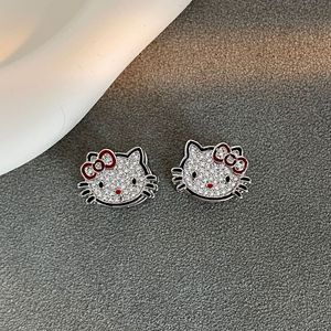 Nuovo oro placcato Iced Out gatto orecchino simpatico cartone animato animale gioielli dolce Cz piccolo gattino <span class=keywords><strong>orecchini</strong></span> fibbia <span class=keywords><strong>per</strong></span> le ragazze - Product Image 6