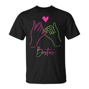 T-shirt Bestie Heart Hands à manches courtes et col rond, unisexe, pour adulte, impression numérique, cadeau promotionnel - Product Image 1