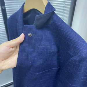 2026 Luxuriöser Herren-<span class=keywords><strong>Blazer</strong></span> mit Karomuster, einreihig, Business-Anzug in Übergröße für Erwachsene - Product Image 4