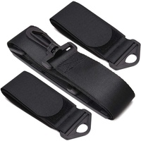 Sangles de ski personnalisées en usine, de haute qualité, antidérapantes, bande élastique, ondulation en silicone, sangle en polyester