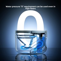 WC intelligent automatique monobloc en céramique moderne, facile à nettoyer, avec siège chauffant électrique, fermeture douce, siphon en S, garantie 3 ans, idéal pour hôtels