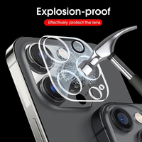 VMAX Lot de 3 protections d'écran 2.5D pour iPhone 13 14 15 16 17 + protection d'objectif d'appareil photo, film en verre trempé compatible avec les coques