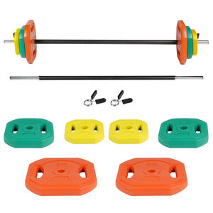 Spain In Stock High Quality Adjustable <b>Dumbbell</b> Barbell Weights 20kg Crocodile Mouth Barbell Set Gym Weight Lifting Barbell - Product Image 1