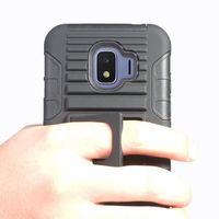 Étui hybride antichoc pour PC avec clip de ceinture pivotant et support à anneau pour J4 Core