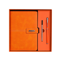 Coffret Cadeau d'Affaires Personnalisé A5 Haut de Gamme en Similicuir avec Batterie Externe, Lampe de Bureau et Carnets de Papeterie Élégants pour le Bureau