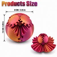 PLA Gear Ball Fidget Toy Creative Rotate Spin Interlocking Gears Rotating Fidget Toy Office Desk