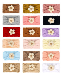 Bandeau protecteur d'été mignon de petite fleur pour garçons et filles accessoires de cheveux de bébé élastique mince bandeau confortable pour bébé - Product Image 2