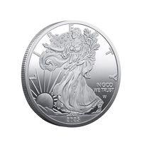 Moneda Coleccionable de Aleación de Zinc Bañada en Oro con Estampado UV 3D Bicolor, Conmemorativa de la Estatua de la Libertad Americana 2025, Temática Patriótica