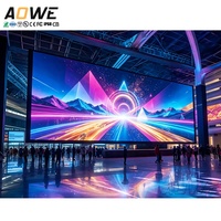 Écran LED couleur ultra-fin fixe pour intérieur 4m x 3m avec pas de pixel P1.5-P3.9, SDK USB pour la publicité en magasin, à l'aéroport et lors d'événements