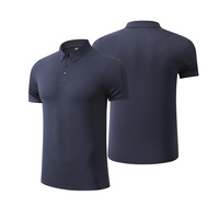Nieuwe heren effen nylon spandex zachte reversknoop casual tops met korte mouwen
