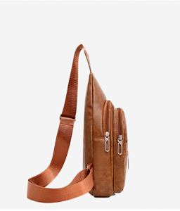 Thời trang mới của nam giới Túi xách đứng cặp kinh doanh Tote Túi da máy tính Vai Túi sang một bên nước bằng chứng sling Túi - Product Image 4