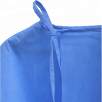 Blouse d'isolement en tissu SMS 35 g/m² avec fermeture auto-agrippante réglable au niveau du cou, stérilisée à l'oxygène stérile, tailles S/M/L/XL/XXL / Fournitures médicales