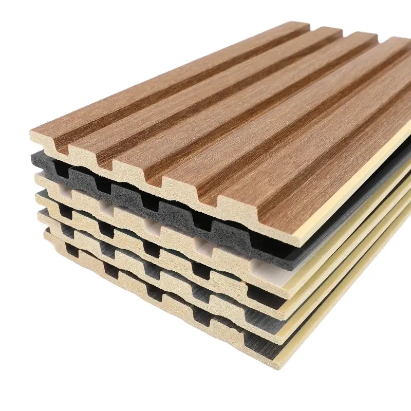 Último diseño de madera respetuoso con el medio ambiente PS TV tableros de fondo suministro de fábrica molde revestido Interior para decoración interior del hogar a precio barato