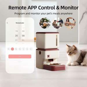 Distributeur automatique intelligent pour animaux de compagnie, 3,5 L, en plastique, avec caméra Wi-Fi et application mobile pour alimentation à distance, programmable 10 repas/10 portions, pour chats et chiens, à prix réduit - Product Image 4