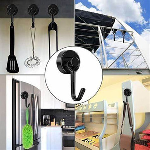 60lbs Neodymium xoay từ Móc N52 kim loại tủ lạnh Nam châm móc cho hành trình cabin treo - Product Image 5