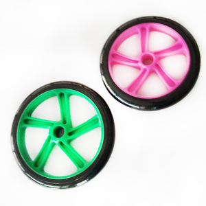 6 inch silent PU <b>wheels</b>, skateboard <b>wheels</b>, trolley <b>wheels</b>, luggage <b>wheels</b>, grocery cart <b>wheels</b>, casters - Product Image 5