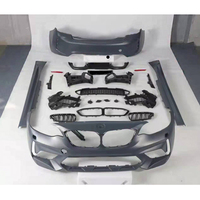Coche de alta calidad kits de cuerpo para BMW Serie 2 F22 F23 2014-2018 actualización a M2C modelo con parachoques delantero completo con rejilla