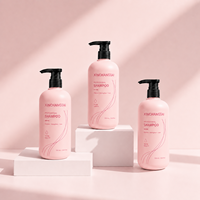 Bouteille vide de 550 ml en PEHD avec pompe, blanche, pour distributeur de shampoing professionnel pour hôtels, spas et produits capillaires