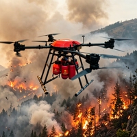 TENYU TECH UAV Bombe Extinctrice pour Drone – Extincteur Automatique à Poudre Sèche Monté sur Drone, Boule Extinctrice OEM Personnalisée