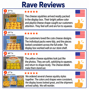 XINGYUE <span class=keywords><strong>Pop</strong></span> Demon Hunters Sensory Nourriture Mc Large Food Soft Toys Lautie Fidget Toy Para Adultos Autismo Squishy de Queso - Product Image 5