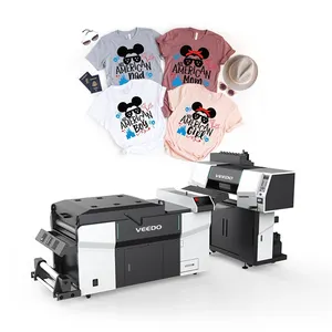 60CM DTF inkjet set heat transfer t-shirt printing machine direct to film digital printer i3200 print head dtf printer