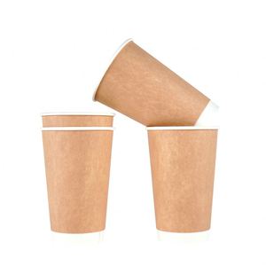 Vasos de Papel Desechables de Doble Pared Gruesos Antiescaldantes para Bebidas Calientes, Vasos de Café para el Hogar con Logotipo Personalizado - Product Image 4