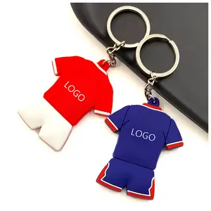 New product ideas 2024 football match Jersey keychain promotional soccer fans gifts key chain