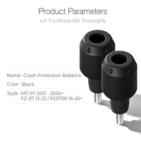 Nouveaux protège-cadres MT07, protection contre les chutes pour Yamaha MT-07 Fz07 Tracer 2014-2026, accessoires de moto en plastique et aluminium à visser