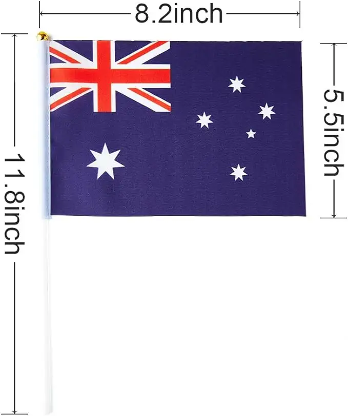 Heyuan kustom bendera Amerika Serikat spanduk Lengan tiang gaya mini UK spanduk bendera promosi dengan tiang bendera
