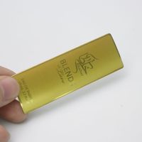 Autocollant d'étiquette de parfum or brillant en aluminium gaufré adhésif de transfert personnalisé à la mode