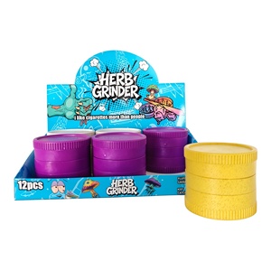 Layer Classic Round <b>Herb</b> Grinder for Accessories Custom Logo Flower Leaf Biodegradable Plastic Grinder - Product Image 4