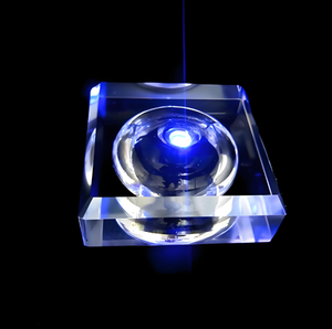 Lámpara Nocturna LED con Base de Cristal, Bolas de Cristal con Grabado Láser y Base con Luces LED - Product Image 1