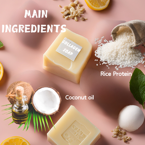 개인 라벨 솔리드 비누 뷰티 수제 콜라겐 비누 - Product Image 4