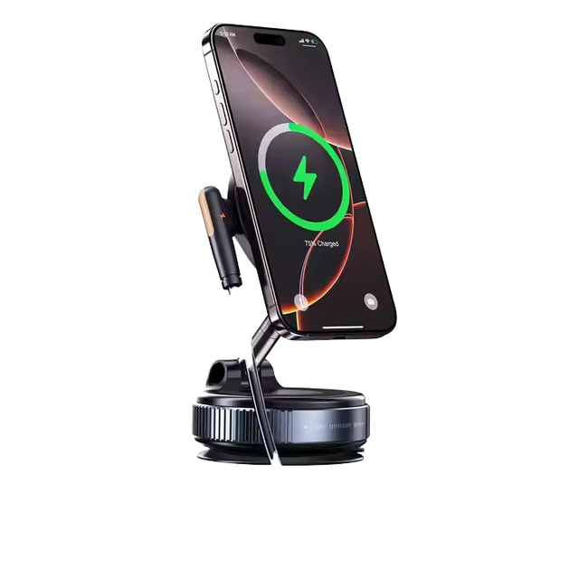 Flobable Magnet Mobile Phone Holder Aluminum Alloy and Vacuum Suction Cup Desk Navigation Mobile Phone Stand