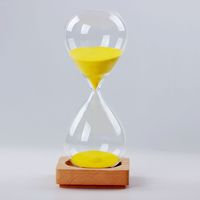 Sablier décoratif moderne, minuteur de sable 3 min, 5 min, 15 min, 60 min, sablier artisanal respectueux de l'environnement