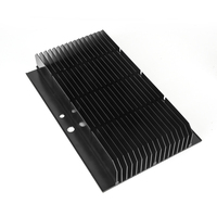 Dissipateur thermique en aluminium extrudé sur mesure, usiné CNC |   Radiateur haute puissance pour onduleur LED, fabriqué en usine ISO