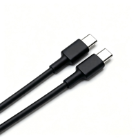 Câble USB Type C vers Type C personnalisé de 1 m en TPE avec conducteur en cuivre pur, charge rapide 5A PD 60W pour téléphones/tablettes/ordinateurs portables