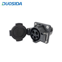 Nouvelle prise de charge AC de type 2 fiable pour véhicule électrique, connecteur EV SAE J1772 DUOSIDA